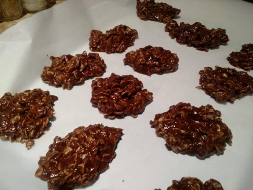 Drop by spoonfuls onto parchment paper